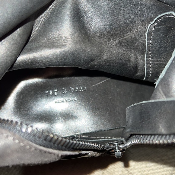 Rag & Bone tall black leather riding boots 8.5 - Picture 11 of 12